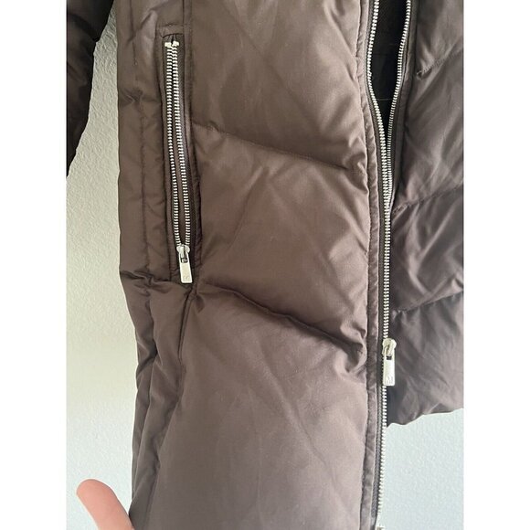 MICHAEL Kors Brown 2-Way Zipper Puffer Coat S - Picture 2 of 16